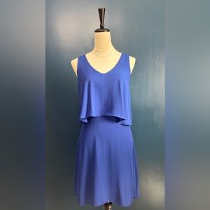 CHARLES HENRY Sleeveless Vneck A-Line Mini Dress Made in USA EUC Size Small